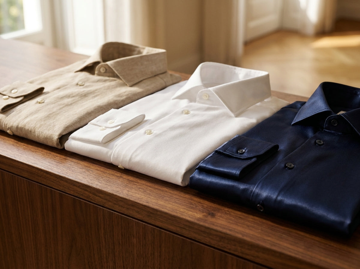 Linen, Oxford, or Satin-Stretch: Which Shirt Fabric When