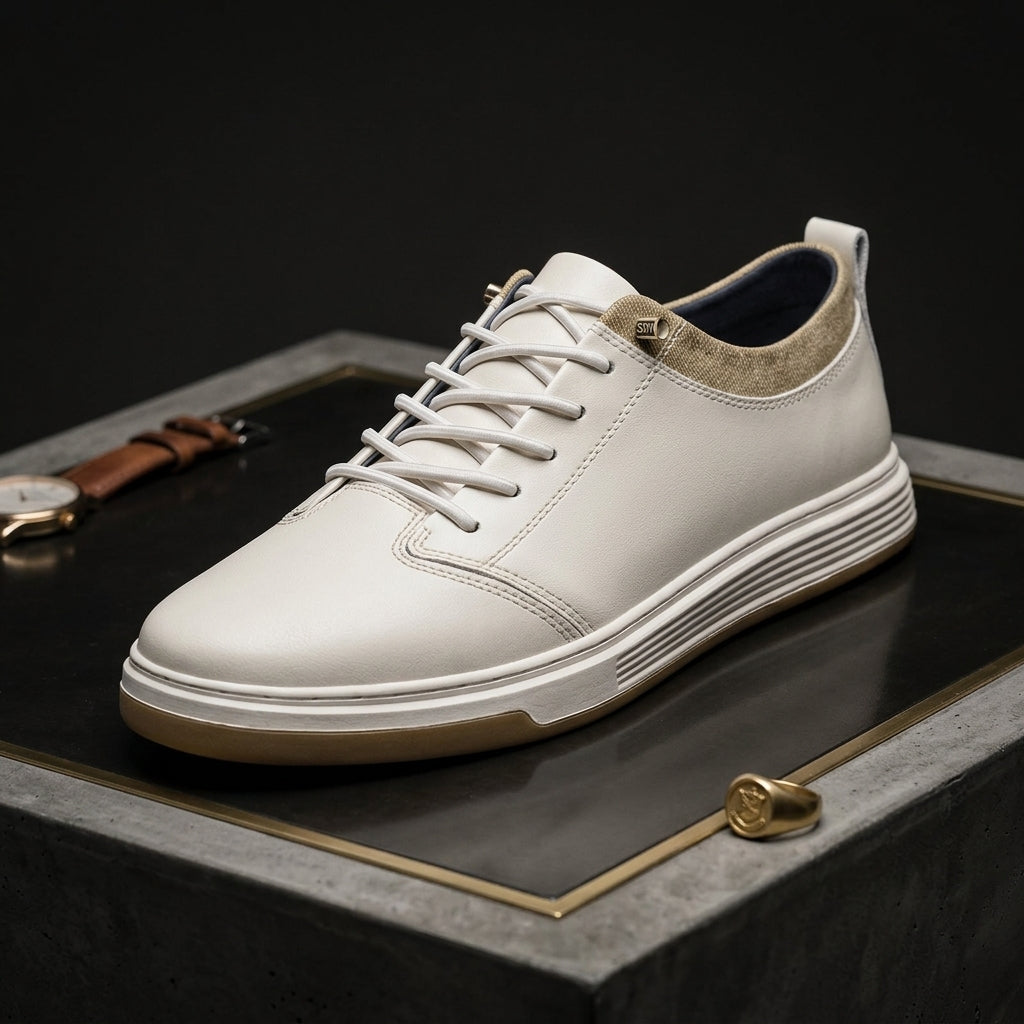 Trevano Leather Sneakers — Allyours Closet (view 4)