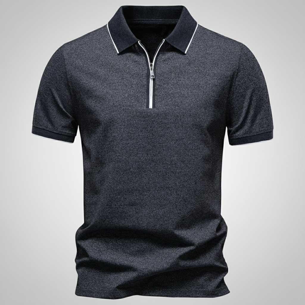 Ashton Zip Polo — Allyours Closet