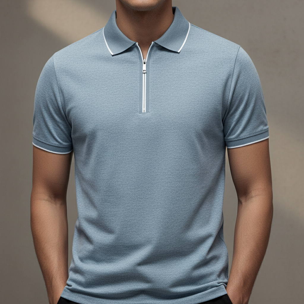 Ashton Zip Polo — Allyours Closet (view 9)