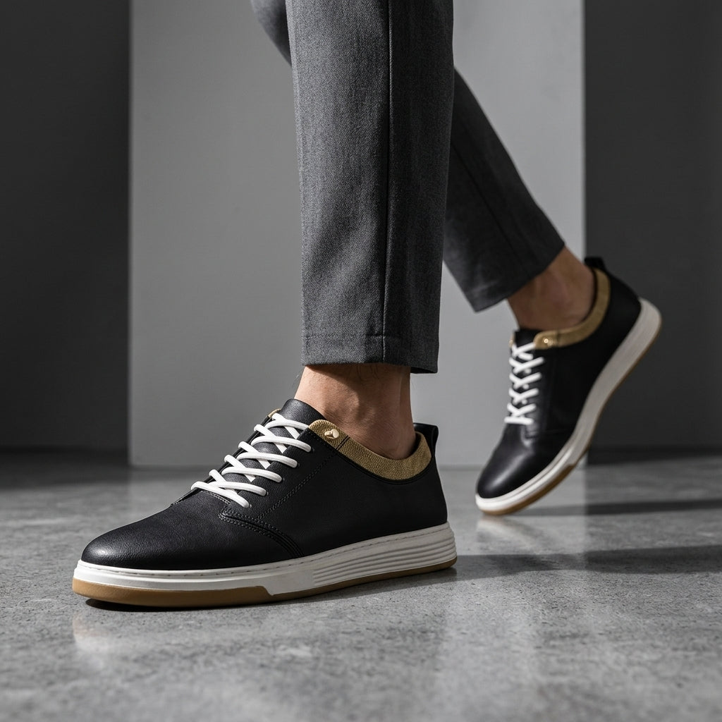 Trevano Leather Sneakers — Allyours Closet (view 10)