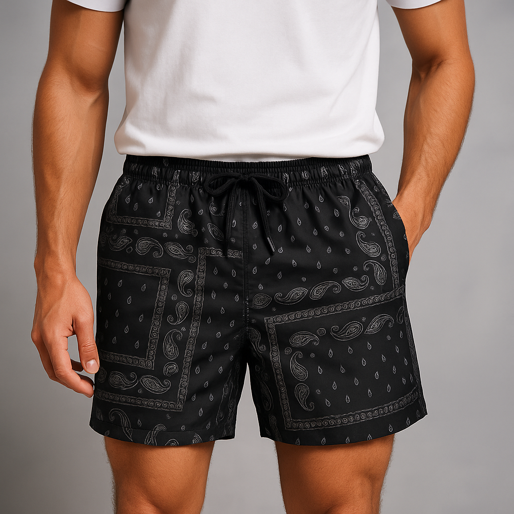 Legends Paisley Athletic Shorts — Allyours Closet (view 3)