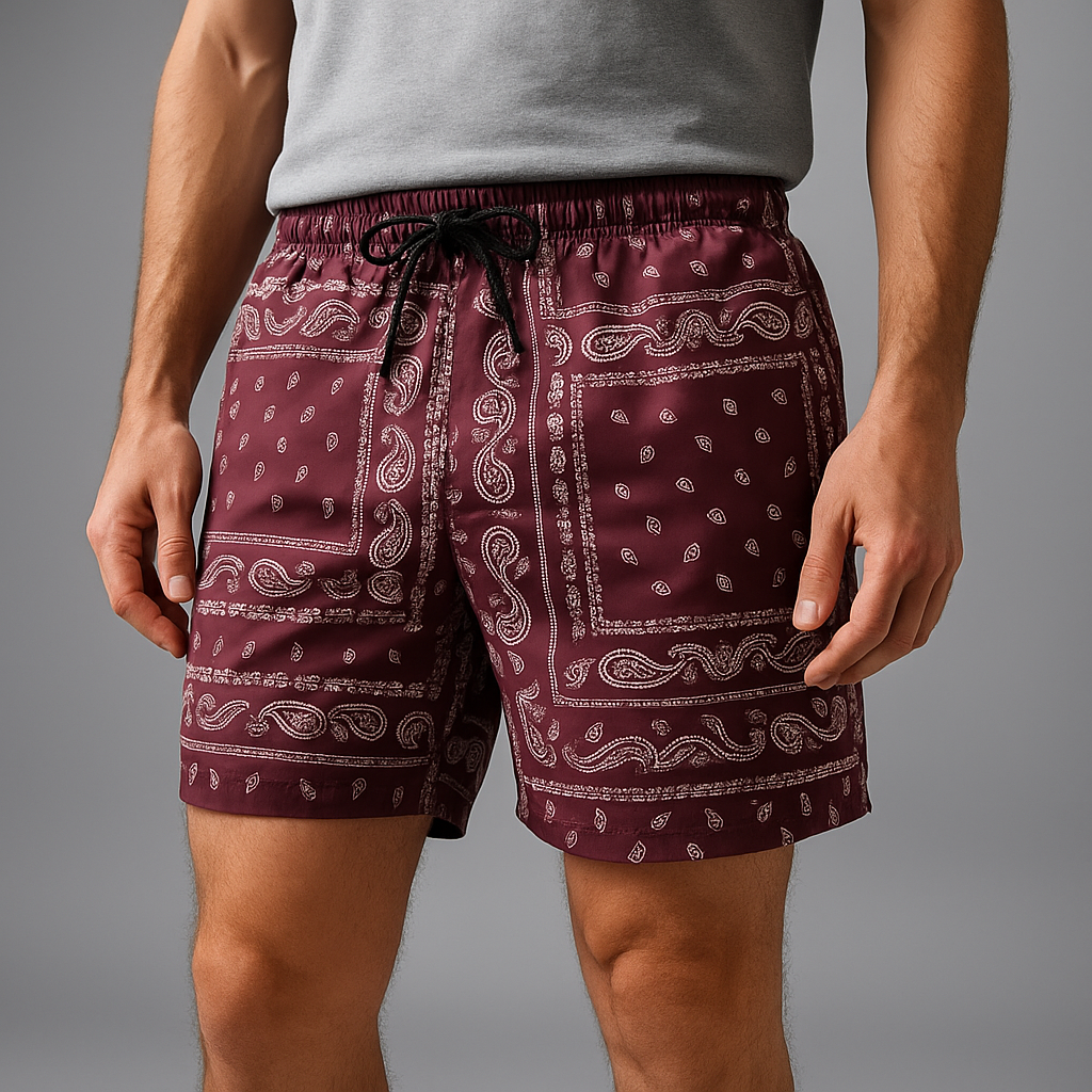 Legends Paisley Athletic Shorts — Allyours Closet