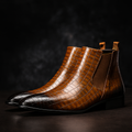 Amarillo Snakeskin Boots — Allyours Closet