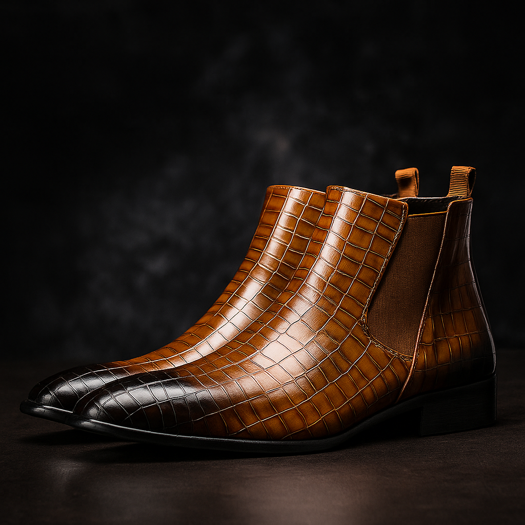 Amarillo Snakeskin Boots — Allyours Closet