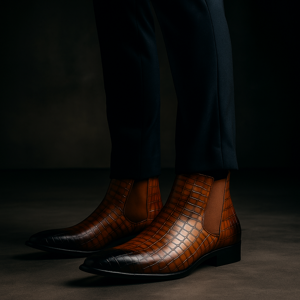 Amarillo Snakeskin Boots — Allyours Closet (view 4)