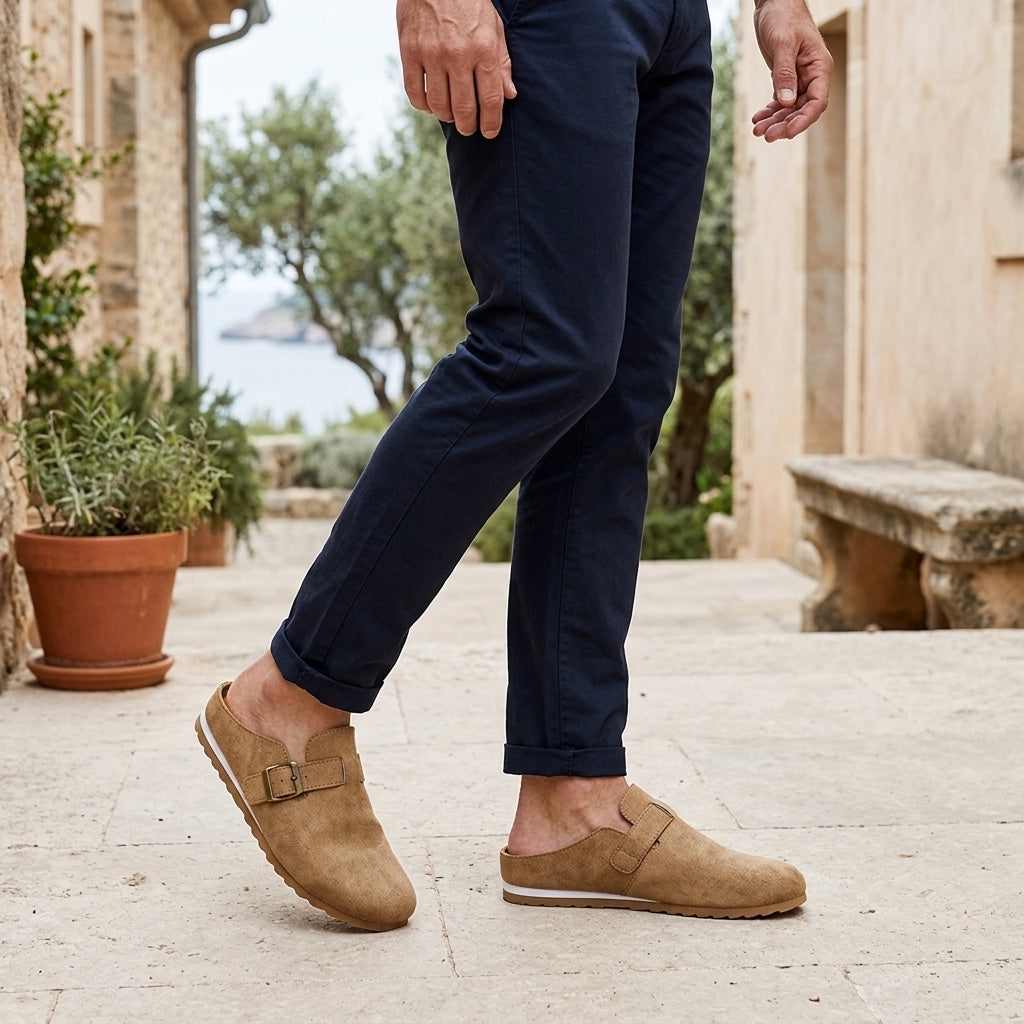 Landon Suede Mules — Allyours Closet (view 5)