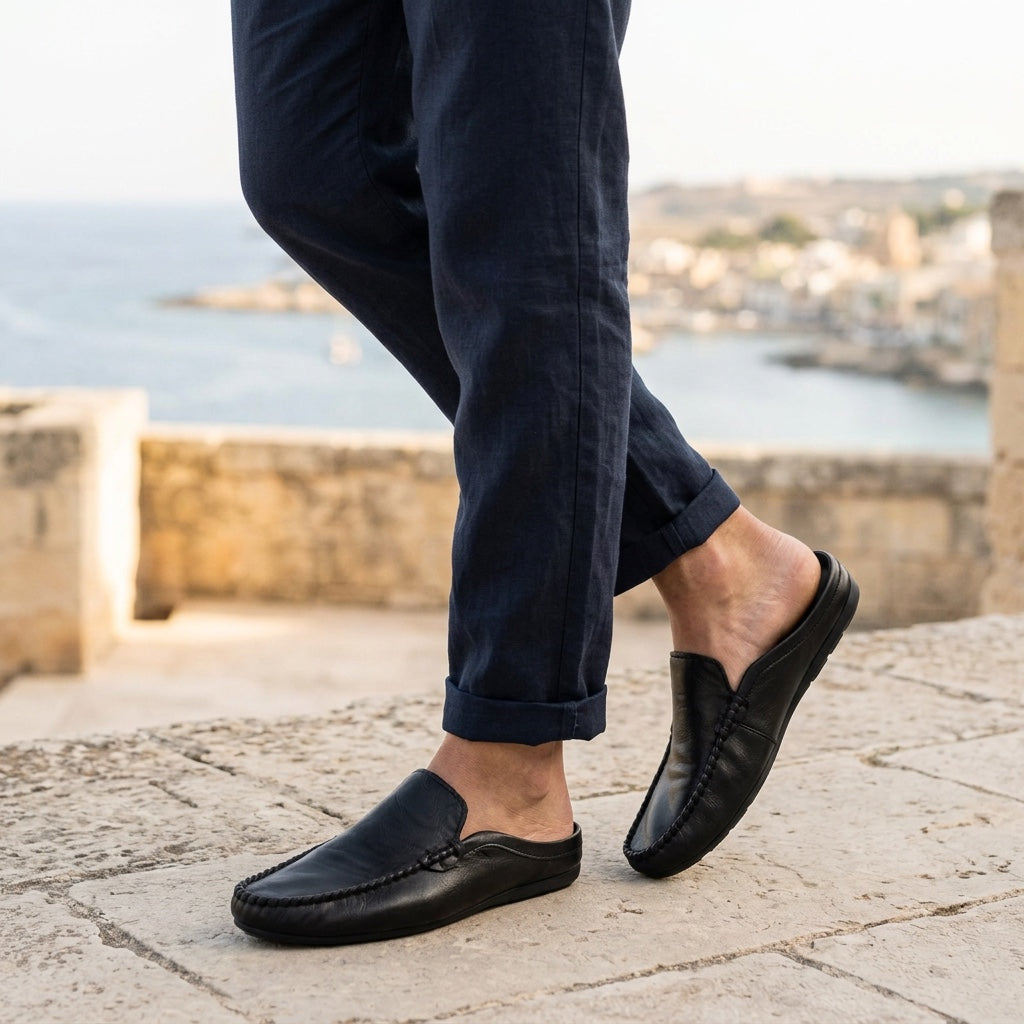 Cetara Leather Mules — Allyours Closet (view 9)