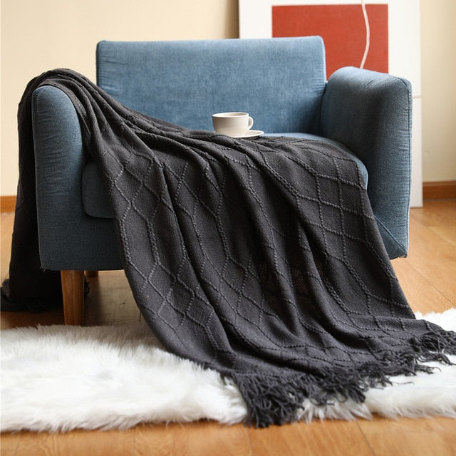 Veha Knitted Blanket — Allyours Closet (view 4)