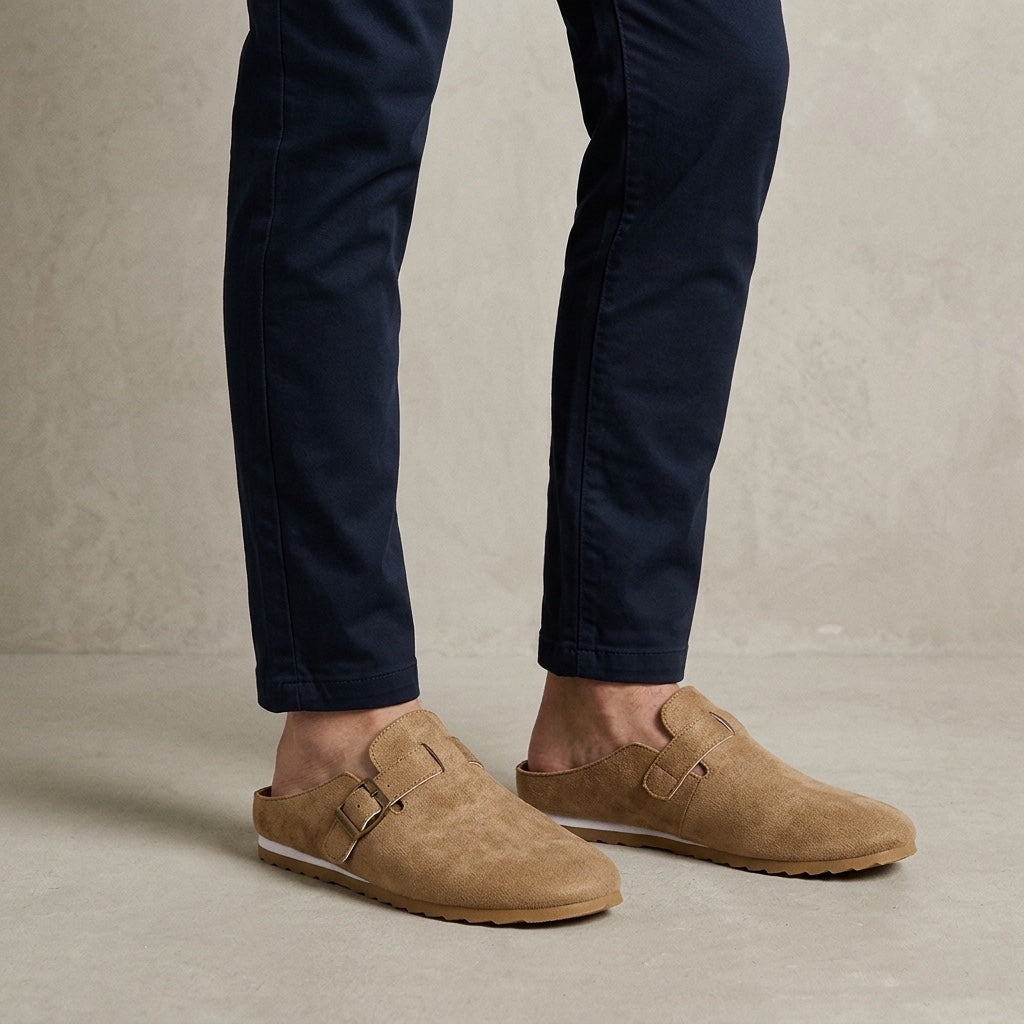 Landon Suede Mules — Allyours Closet (view 4)