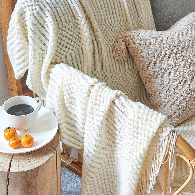Veha Knitted Blanket — Allyours Closet (view 2)