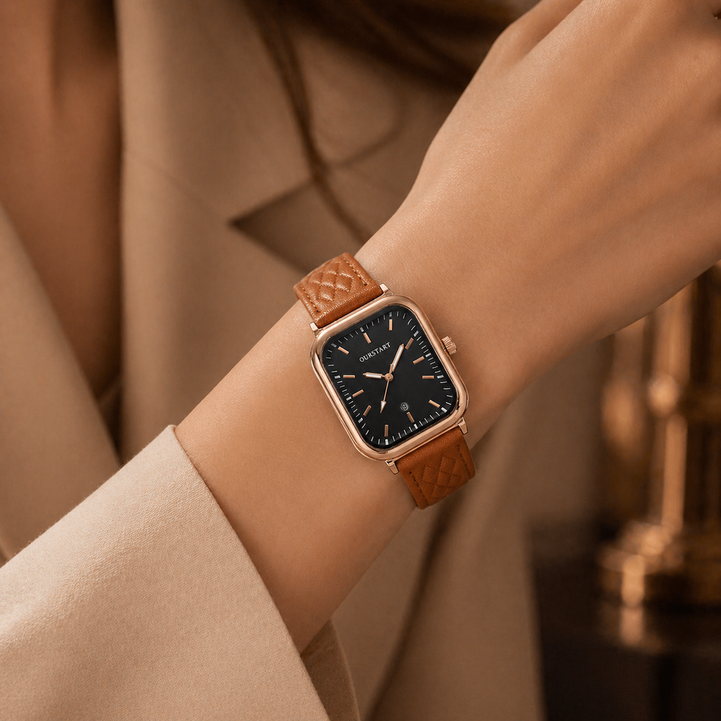 Hadley Leather Wristwatch — Allyours Closet (view 3)