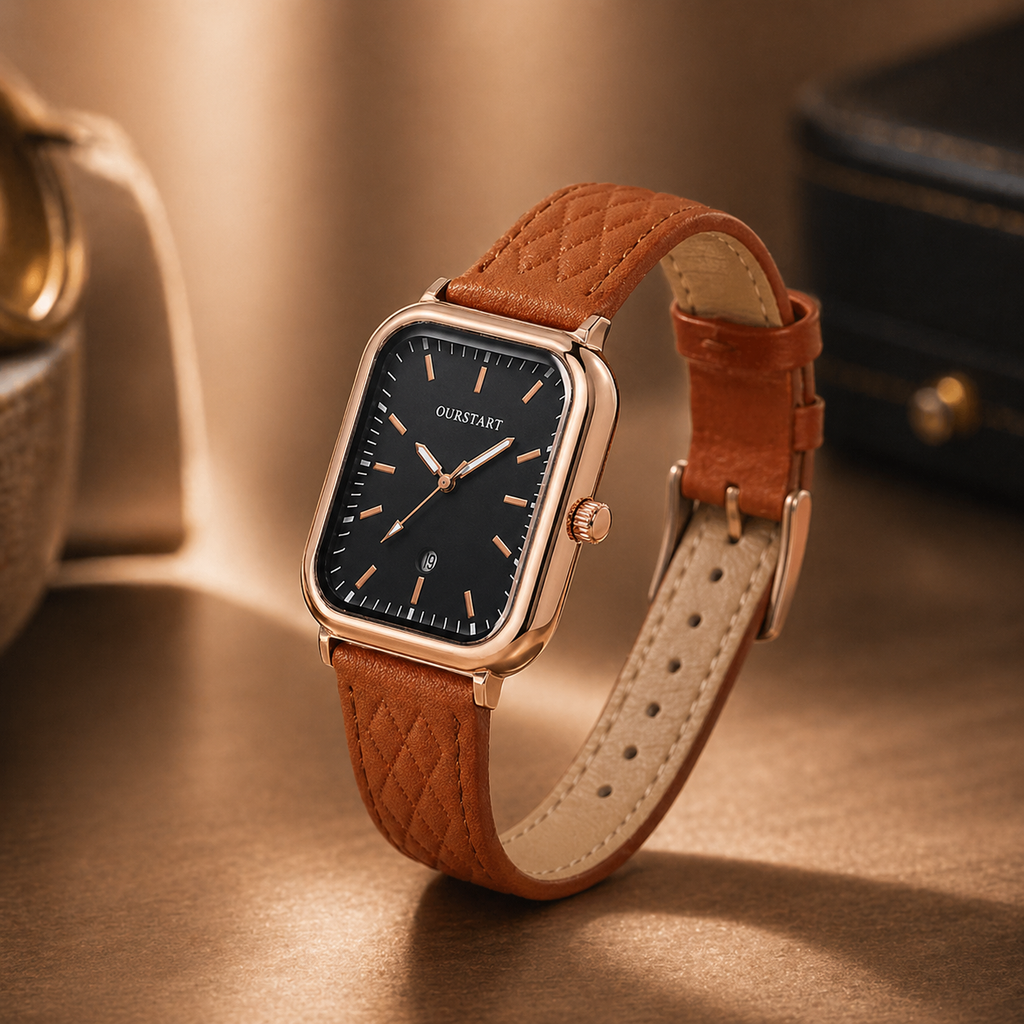 Hadley Leather Wristwatch — Allyours Closet (view 2)