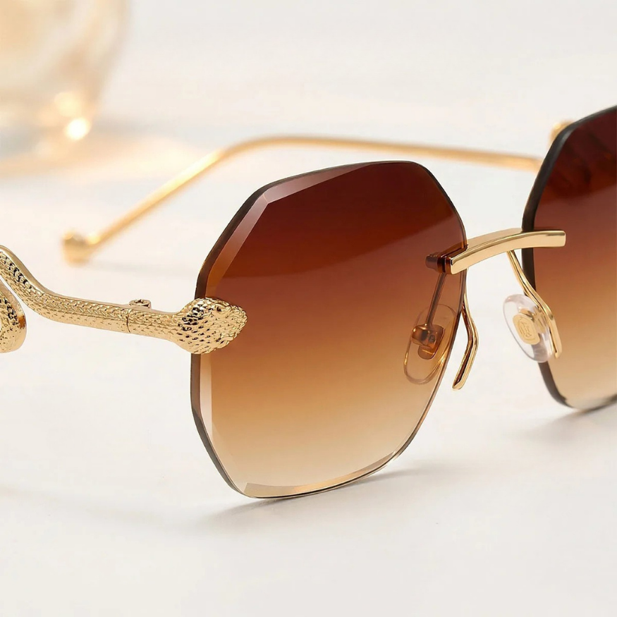 Antibes Snake-Temple Sunglasses — Allyours Closet (view 5)