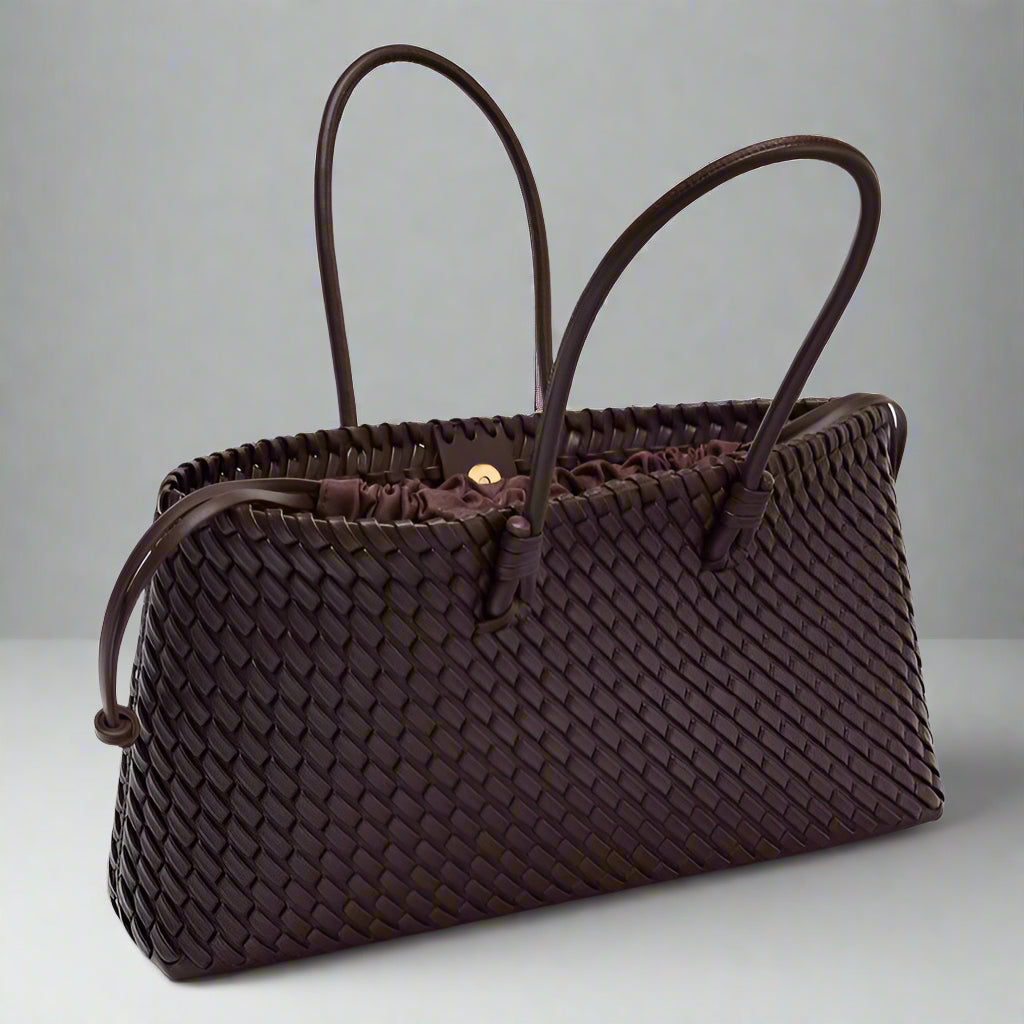 Daria Woven Leather Handbag — Allyours Closet (view 2)