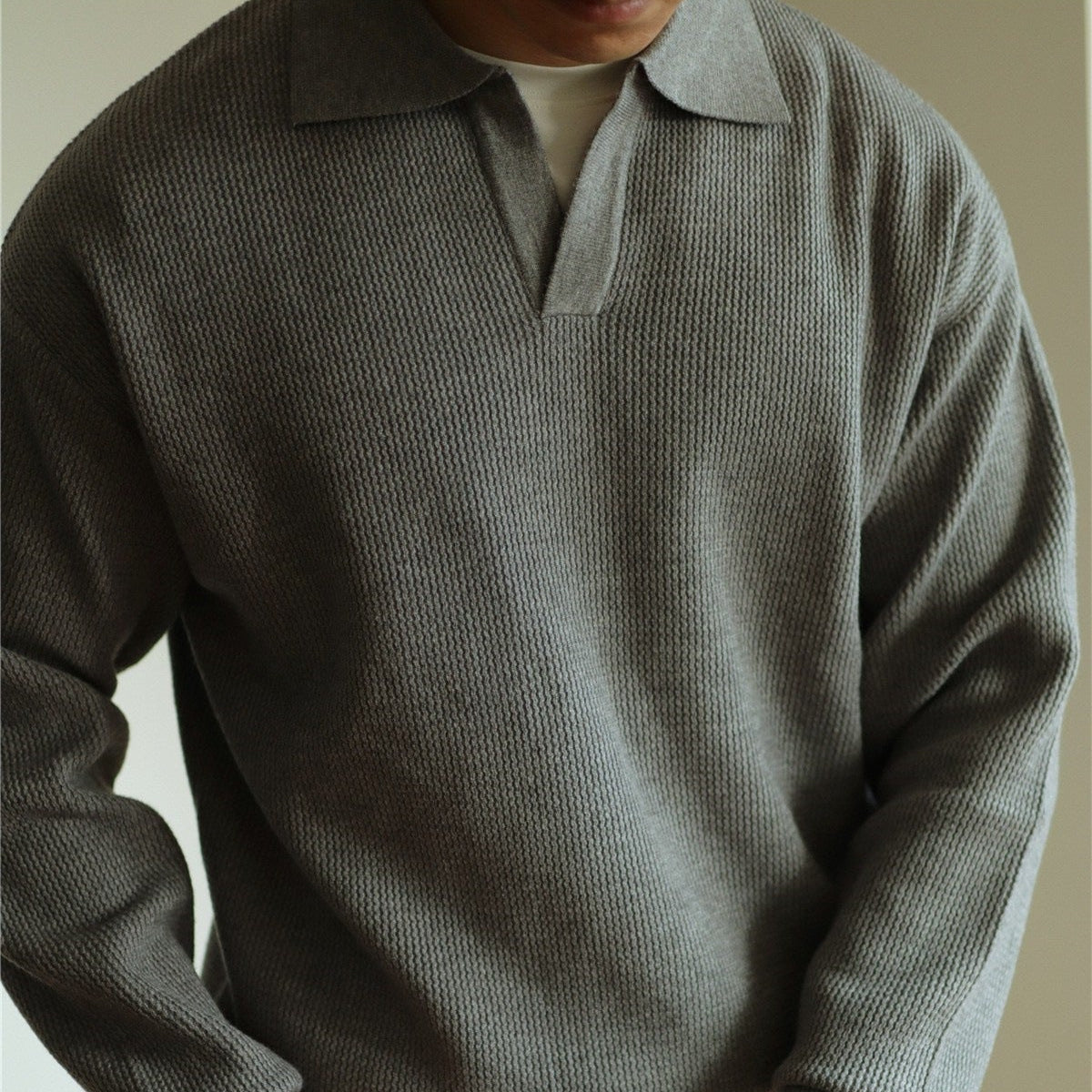 Ellis Knit Polo — Allyours Closet (view 3)