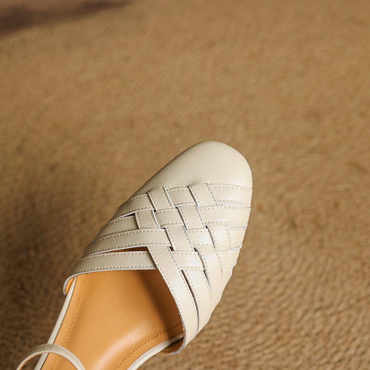 Avora Genuine Leather Heels — Allyours Closet (view 6)