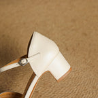 Avora Genuine Leather Heels — Allyours Closet (view 7)