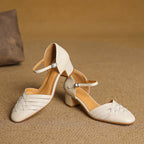 Avora Genuine Leather Heels — Allyours Closet (view 3)