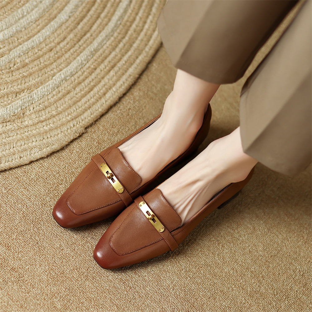 Aveline Genuine Leather Heels — Allyours Closet (view 3)