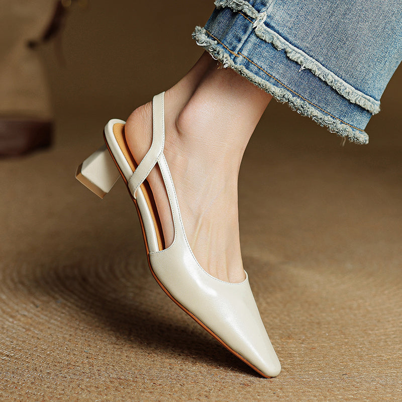 Camille Genuine Leather Heels — Allyours Closet (view 10)