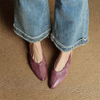 Juliet Genuine Leather Flats — Allyours Closet (view 8)