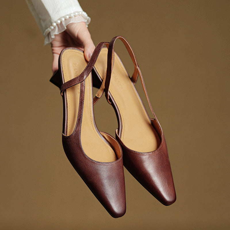 Camille Genuine Leather Heels — Allyours Closet (view 4)