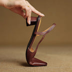 Camille Genuine Leather Heels — Allyours Closet (view 5)