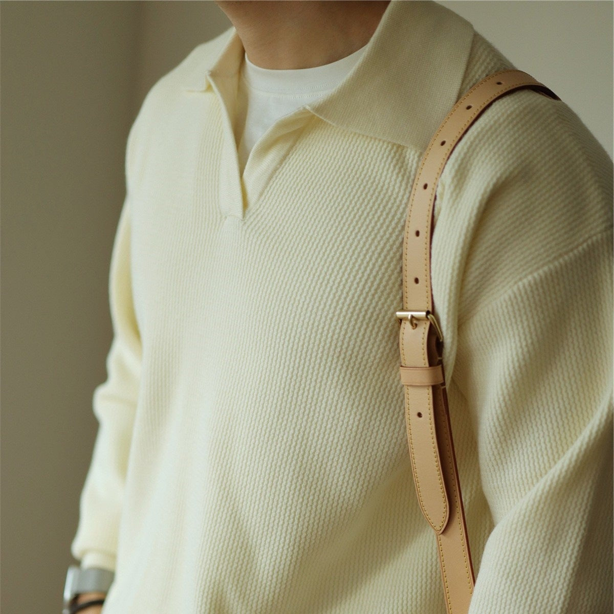 Ellis Knit Polo — Allyours Closet (view 8)