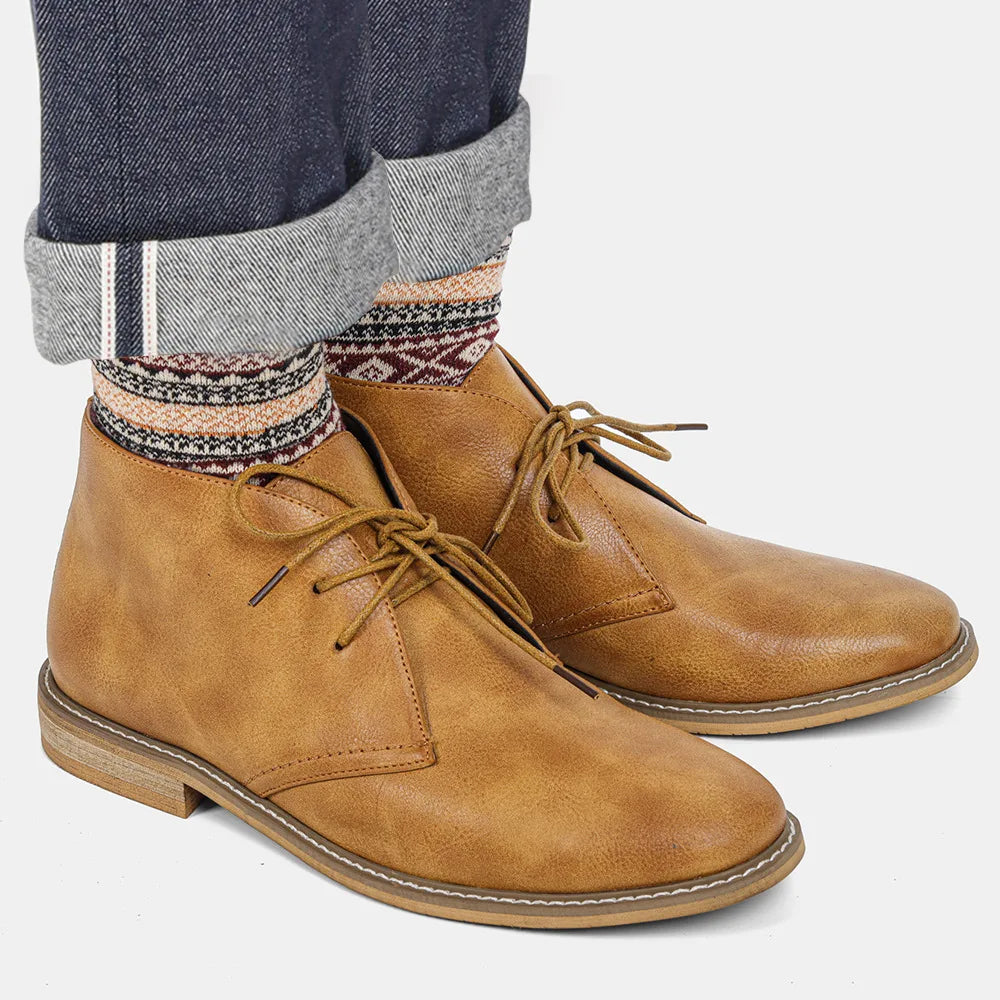 Pembroke Leather Chukka Boots — Allyours Closet (view 9)