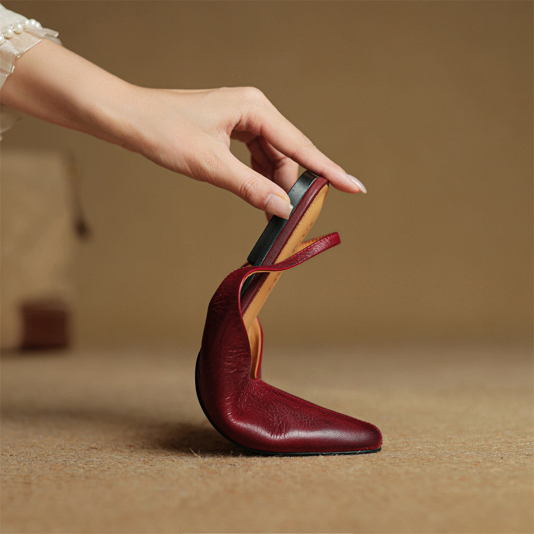 Juliet Genuine Leather Flats — Allyours Closet (view 4)