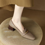 Aveline Genuine Leather Heels — Allyours Closet (view 9)