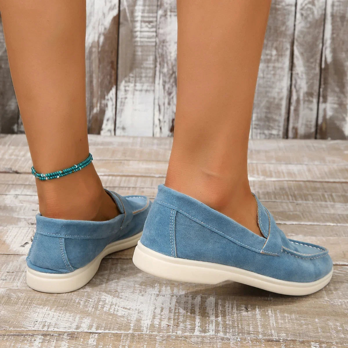 Sienna Suede Loafers — Allyours Closet (view 12)