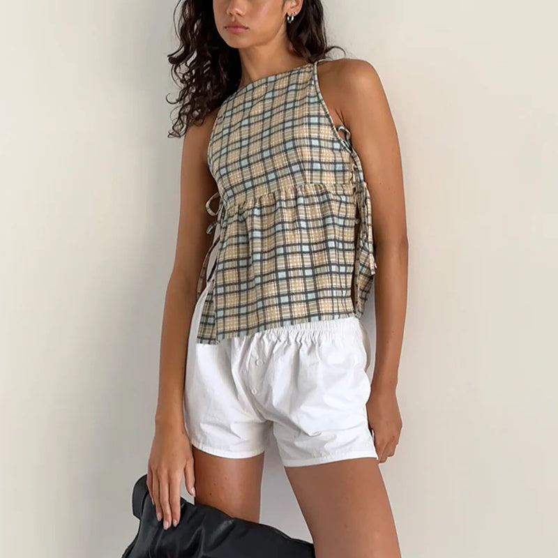 Elara Bow Tank Top — Allyours Closet (view 3)