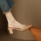 Viviana Leather Heels — Allyours Closet (view 2)
