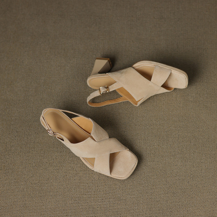 Nora Suede Heels — Allyours Closet (view 4)