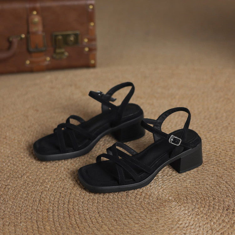 Delainey Leather Sandals — Allyours Closet (view 11)