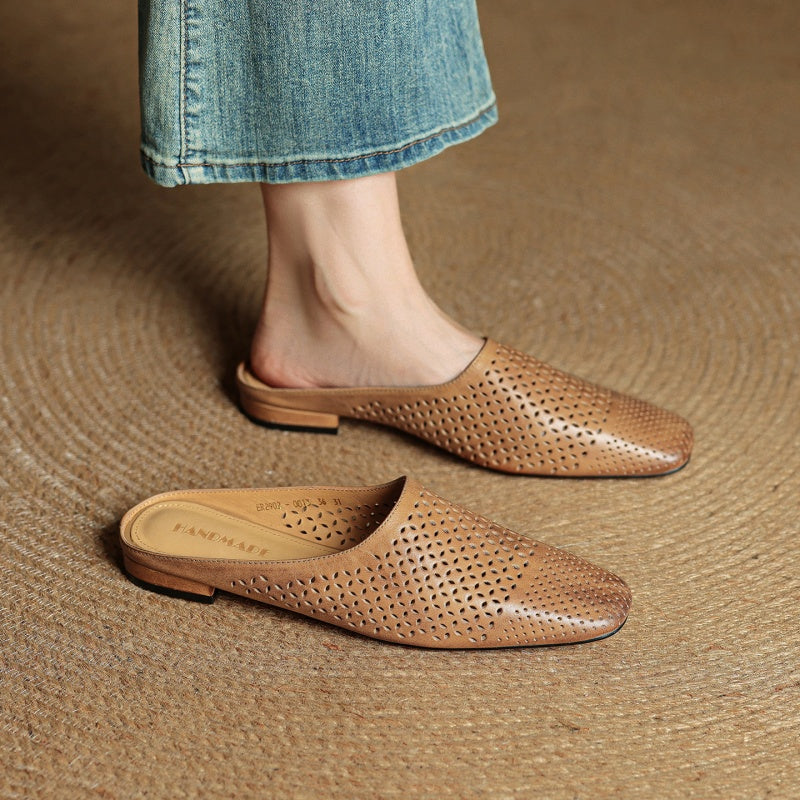 Maris Leather Mules — Allyours Closet (view 2)