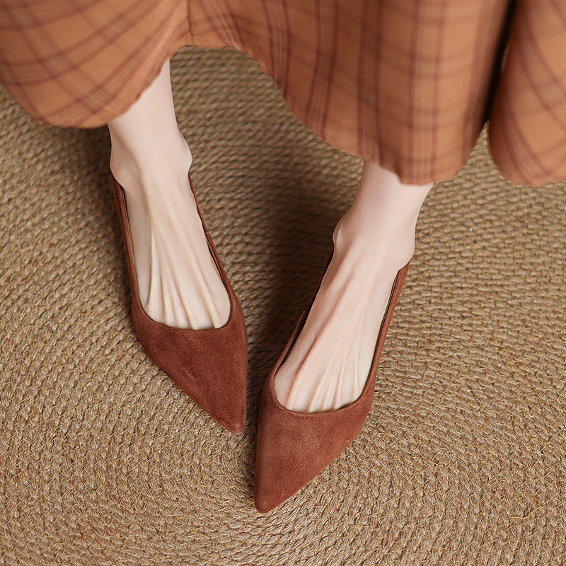 Lecia Suede Pumps — Allyours Closet (view 5)