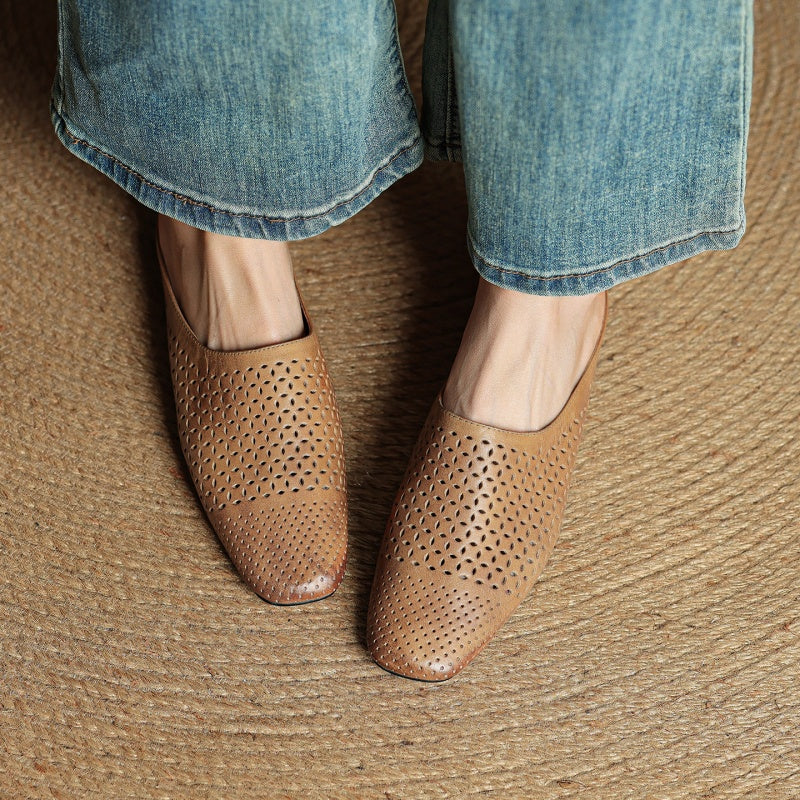 Maris Leather Mules — Allyours Closet (view 3)
