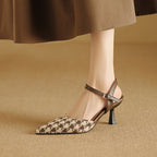 Milas Leather Heels — Allyours Closet (view 6)