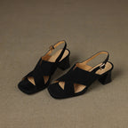 Nora Suede Heels — Allyours Closet (view 12)