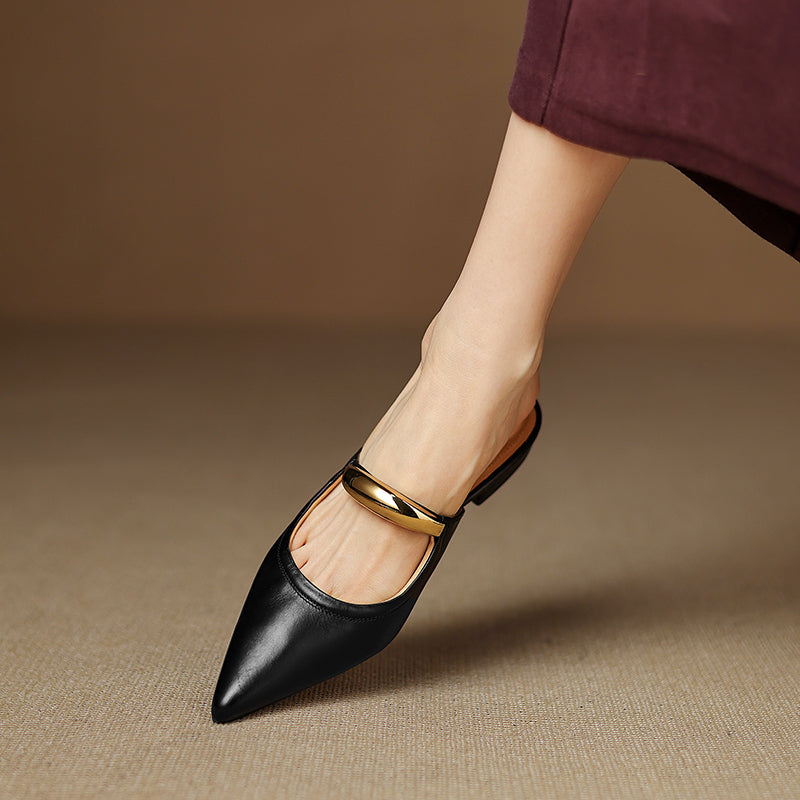 Vieste Genuine Leather Mules — Allyours Closet (view 2)