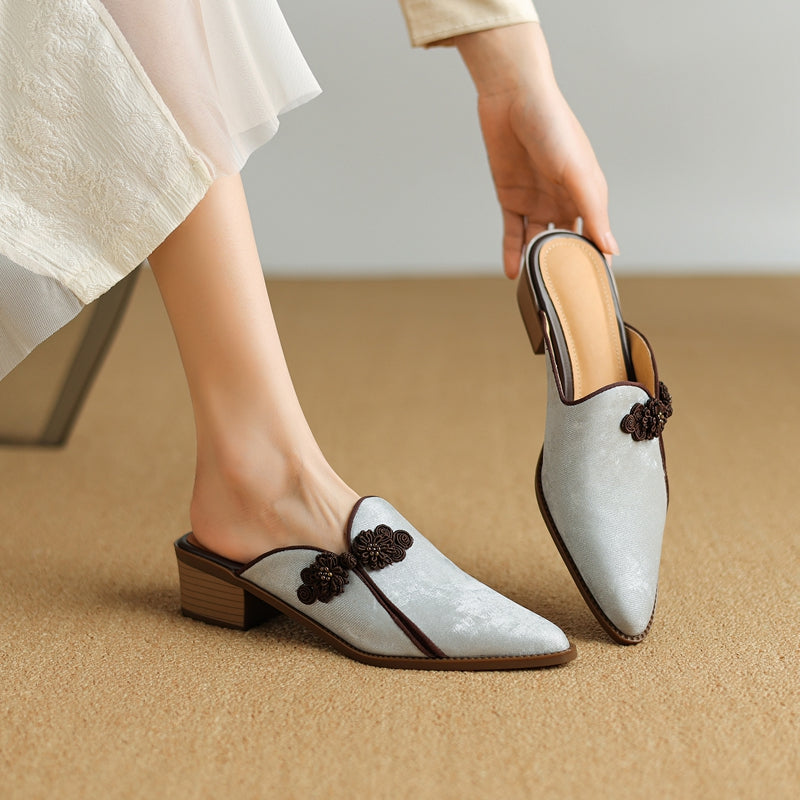 Lotus Suede Heels — Allyours Closet (view 9)
