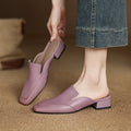 Bellesa Leather Mules — Allyours Closet