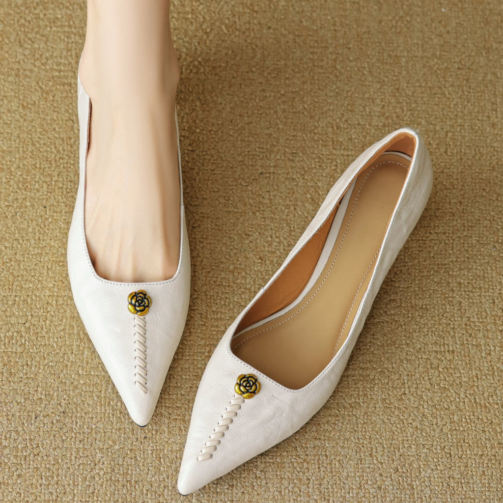 Mary Ann Leather Heels — Allyours Closet (view 9)