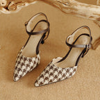 Milas Leather Heels — Allyours Closet (view 8)