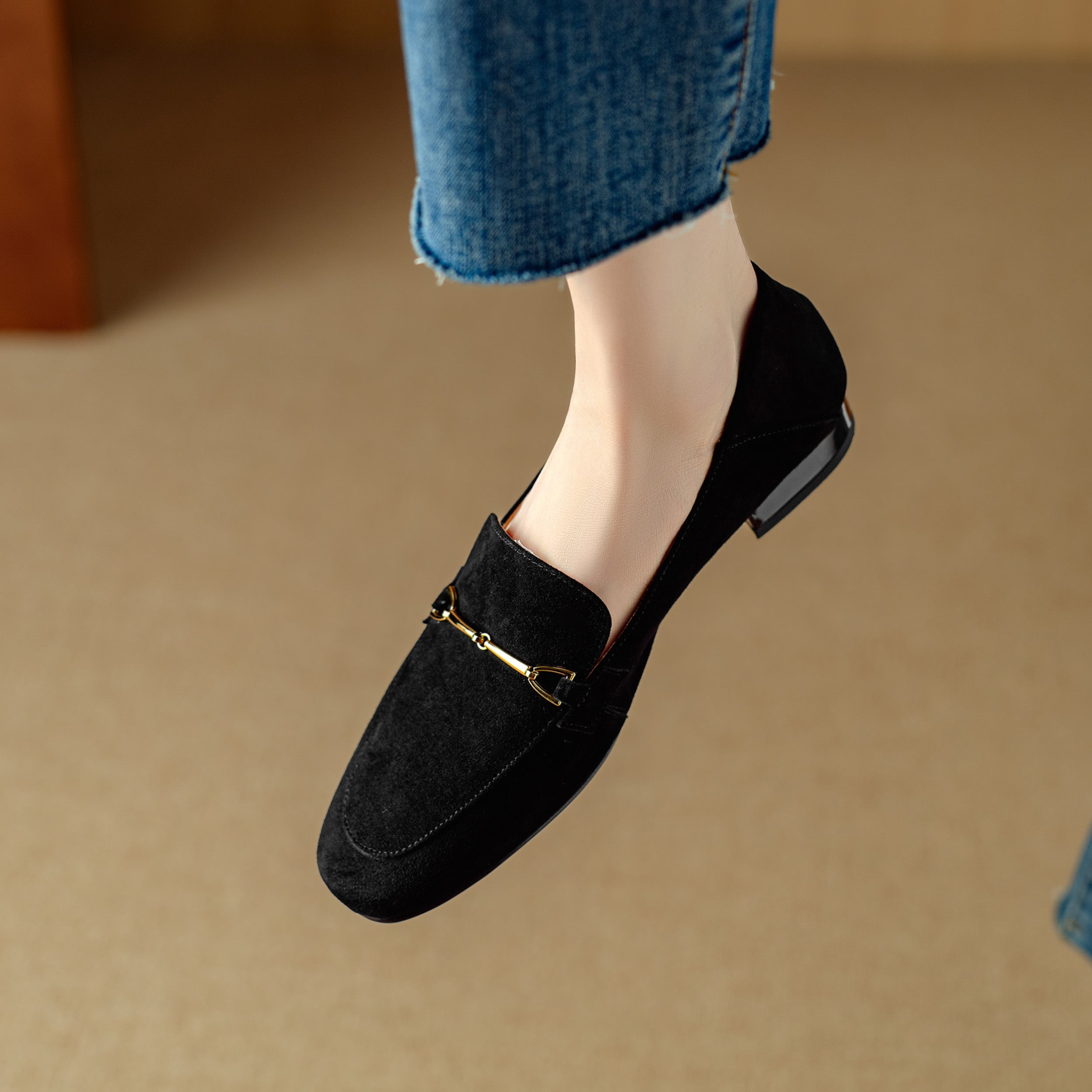 Maristelle Suede Loafers — Allyours Closet (view 10)