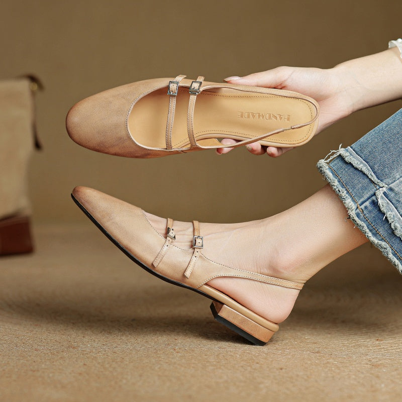 Hilton Leather Flats — Allyours Closet (view 8)