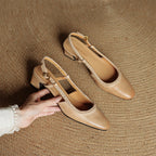 Soravina Leather Heels — Allyours Closet (view 11)